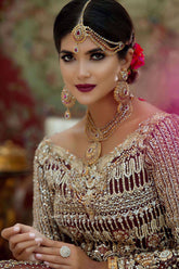 Ruby With Zircon Set Tehxeeb London