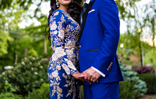 Best blue bridal lehengas under $500 for weddings