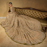 Peach Bridal Tehxeeb London